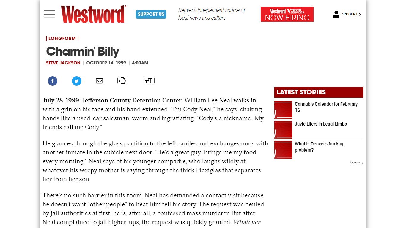 Charmin' Billy | News | Denver | Denver Westword | The Leading ...